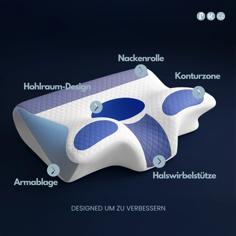 Domora ErgoSleep™ - Ergonomisches Nackenkissen